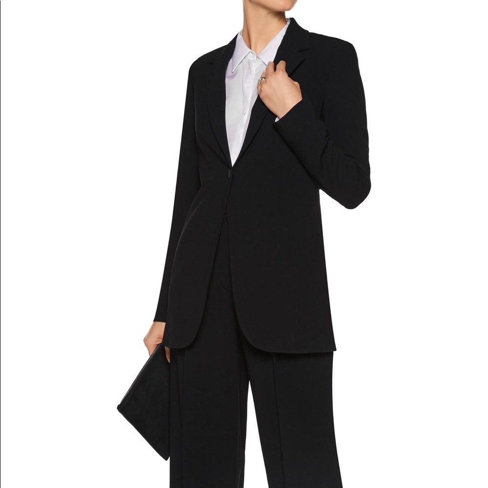 NWOT Theory Geltha Admiral Crepe Black Blazer sz 2